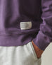 Men's Vintage Wash Relaxed French Terry Crew - Deep Purple